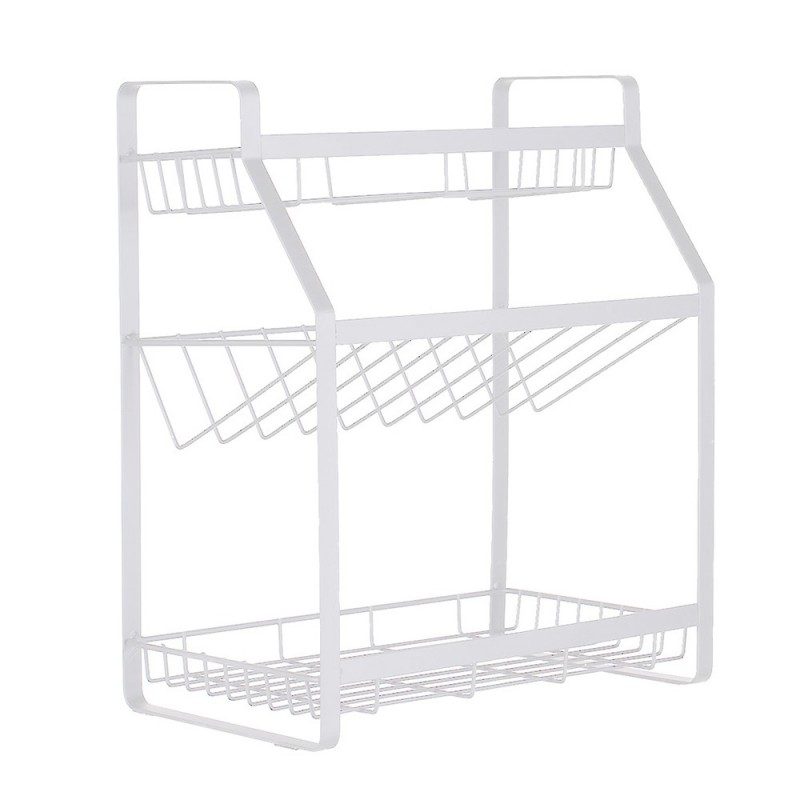Metal Kitchen Rack By Taw9eel Essentials White
