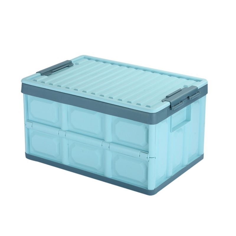 Large Collapsable Plastic Storage Box By Taw9eel Essentials Blue