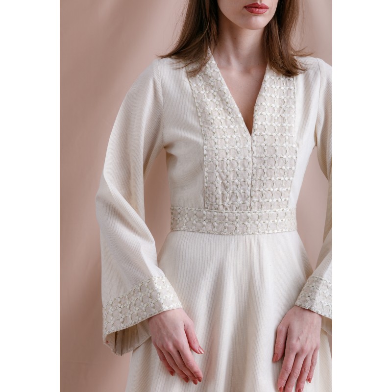 Open Kaftan Mix- Beige