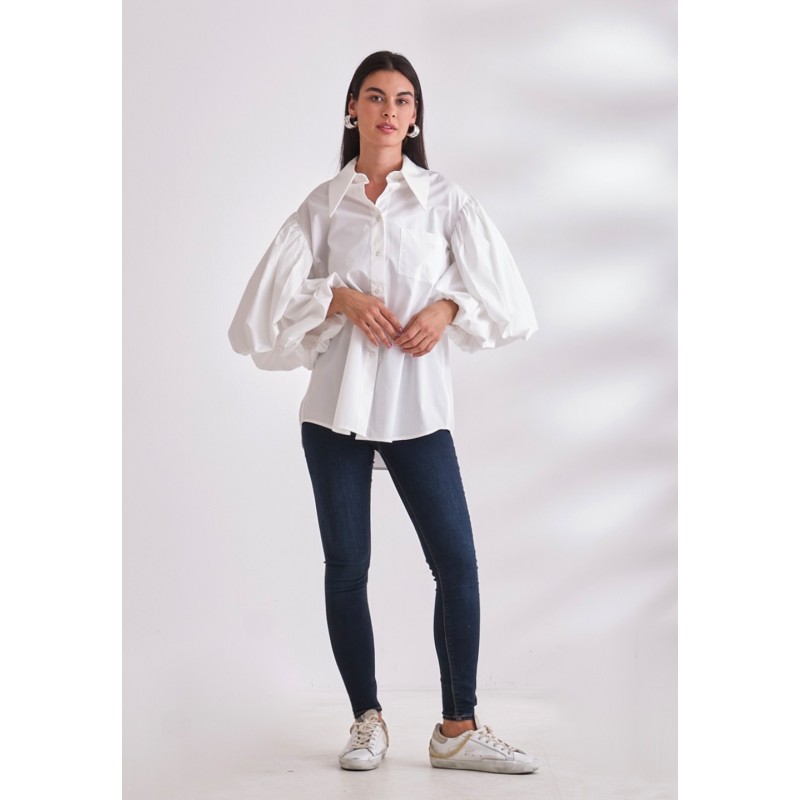 Double-Layered Sleeves Shirt