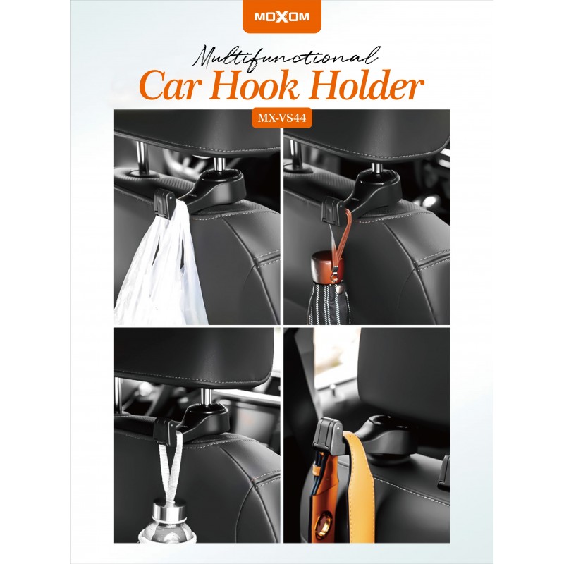 Moxom Multifunctional Headrest Car Hook Phone Holder