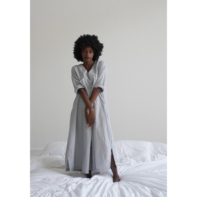knee length dresses for ladies Timeless Silk Midi Nightgown Sleeveless V-Neck Silk Sleep Dress LSP058 –  Luxurysilkpjs