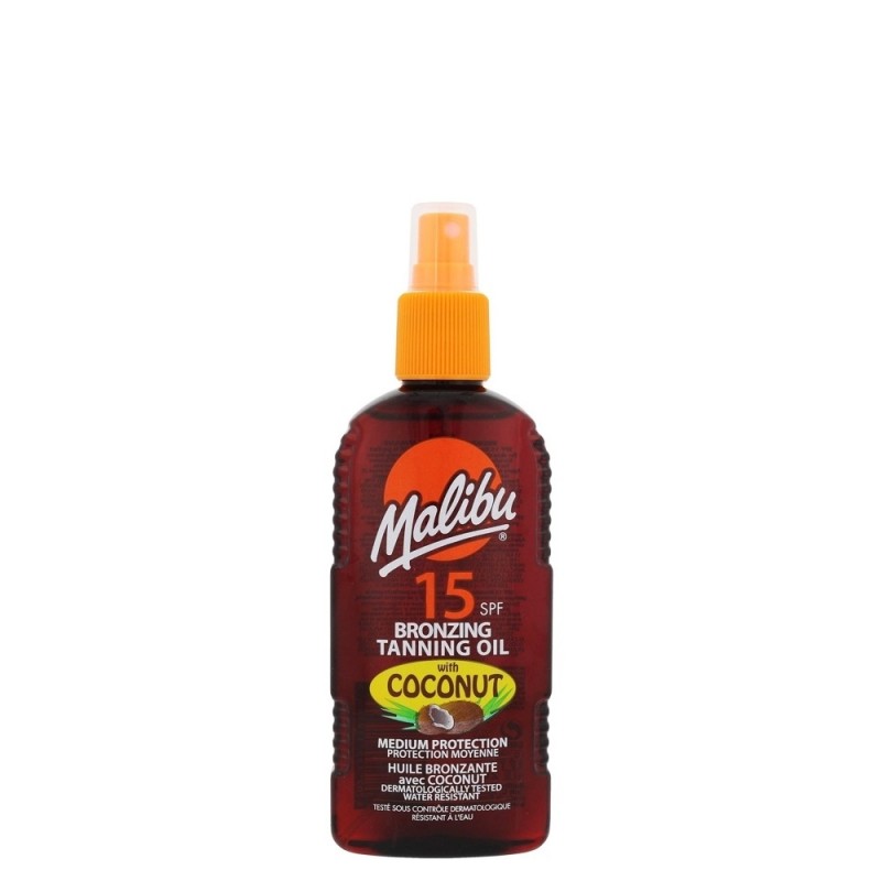 Malibu Coconut SPF15 Bronzing Tanning Oil 200 ml