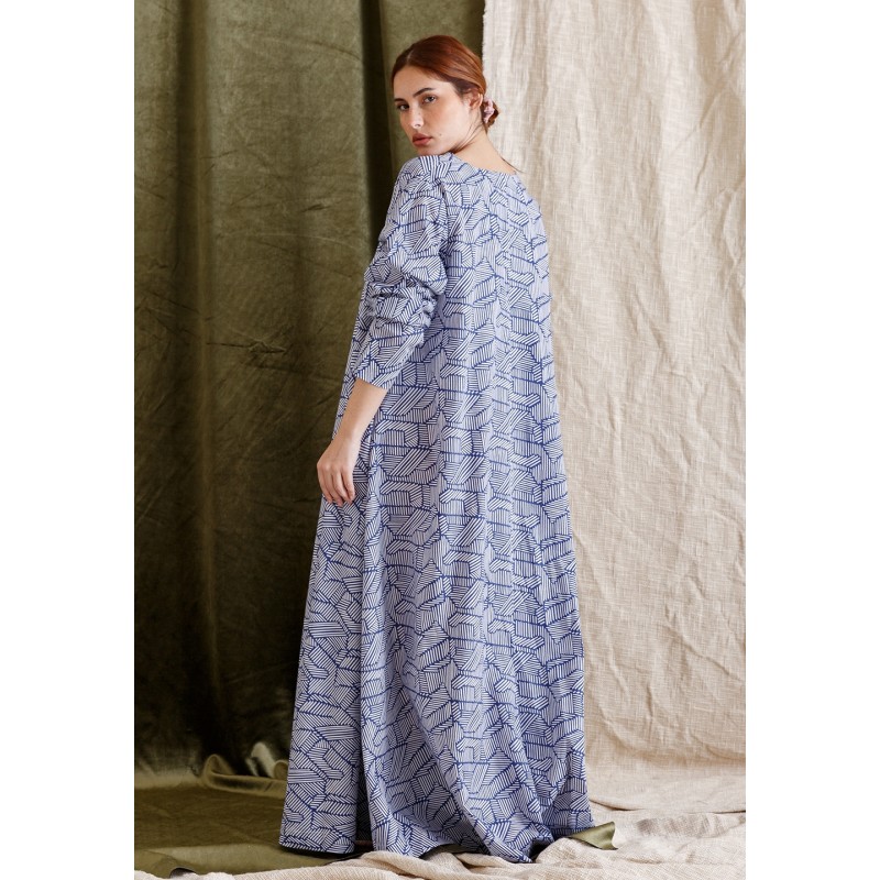 white christmas dresses Bria Zigzag Stripe Plunge Neck Maxi Knit Dress