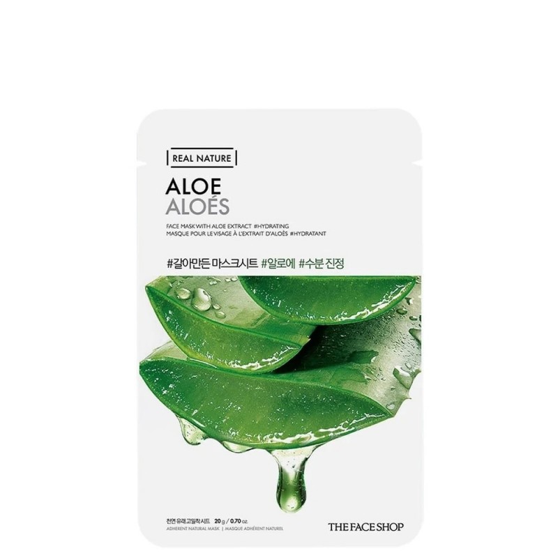 THE FACE SHOP REAL NATURE Face Mask #Aloe (20g X 10ea) main image 1