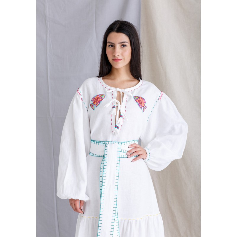 green emerald velvet dress Nicoblu Camellia Silk Belted Kaftan/Dress Plus main image 1