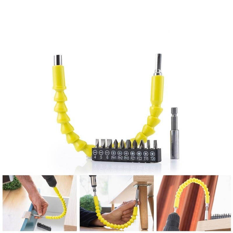 Flexible Screwdriver Extender with Accessories Drillex InnovaGoods