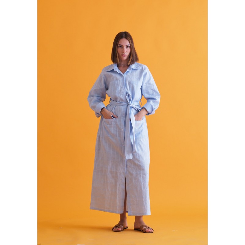 Baby Blue Safari Dress