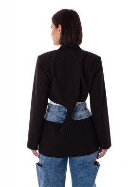 Black Blazer With A Twist 