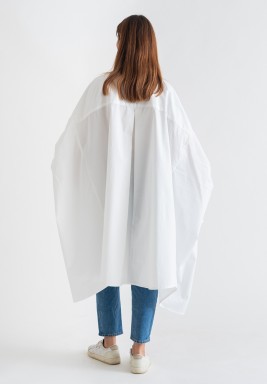 High & Low Oversized White Shirt