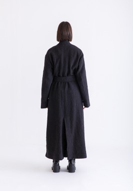 Black Belted Bisht/Coat