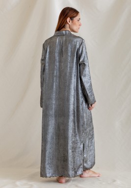 Gray Metallic Kaftan