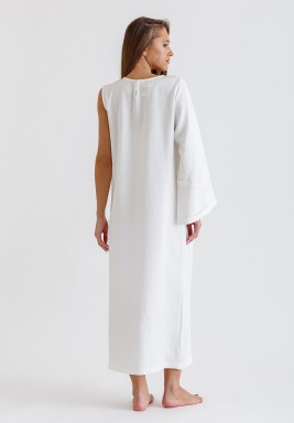 White One Sleeve Dress