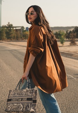 Brown Oversized Shirt