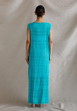 Turquoise Outjo Bisht Set 