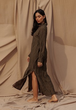 Khaki Belted Kaftan