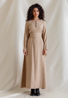 Beige Dune kaftan