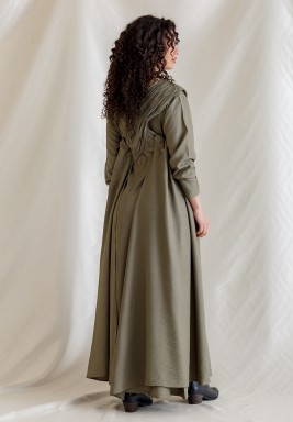 Khaki & Black Oneiro Kaftan