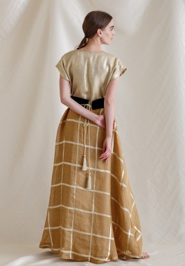 Camel & Gold Closhe with Black Gold Belt