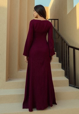 Red Sparkle Dress with Belt