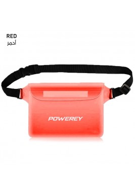 Powerey 22cm Waterproof Belt Pouch - Red
