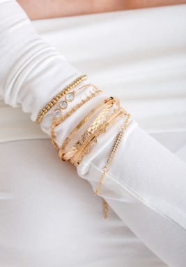 Gold Bracelet Set
