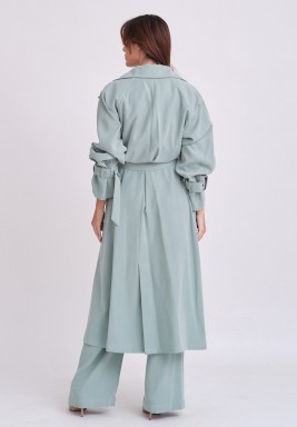 Tiffany Blue Summer Trench Coat