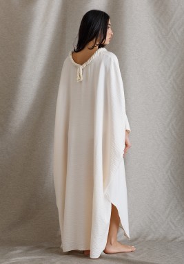 Cream Linen Kaftan