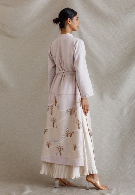 Palm Light Pink Kaftan