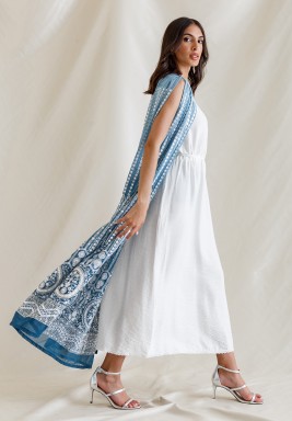 Blue Ombre Kaftan Set