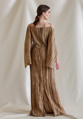 Jewel Dress in Sand Brownish