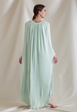 Mint Green Pleated Dress
