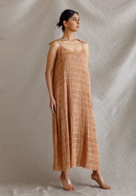 Beige Opuwo Bisht Set