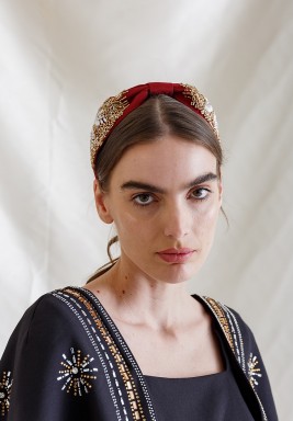 Red Hand Work Headband