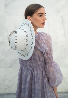 Cow Boy Hat in White