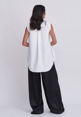 Sleeveless White Top