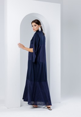 Navy Shirt Kaftan