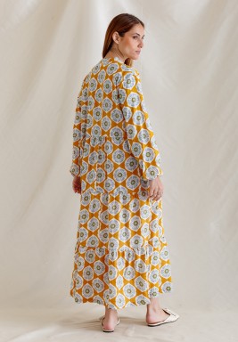 Multi-Color Printed Kaftan