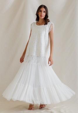 Bridal Off-White Kaftan