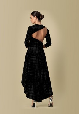 Black & Silver Dots Dress 