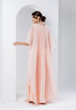 Peach Flowy Kaftan