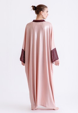 Dusty Pink Shimmer Kaftan