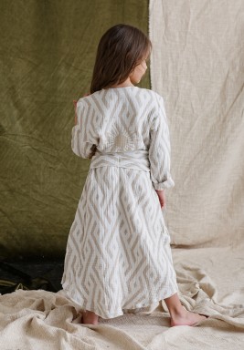 Beige Bo Printed Dress