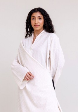 Half Wrap White Dress