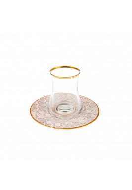 Karaca Set of 6 Tea Cups 