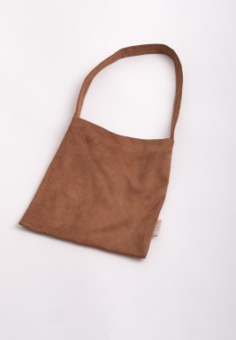 Brown Suede Gargean Bag