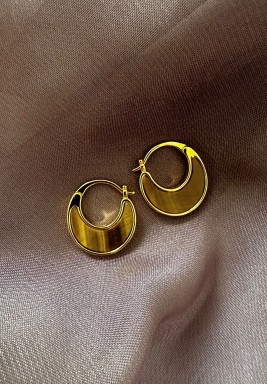 Gold Tigers Eye Earrings