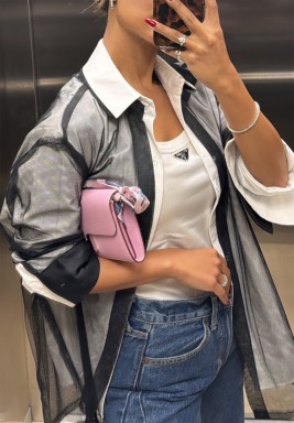 Double shirt with Black Tulle 