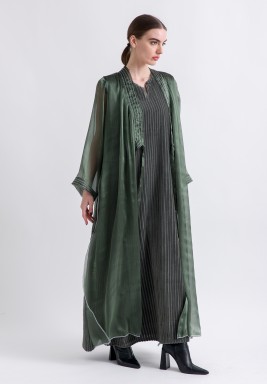 Stitch Sheer Wrap Kaftan