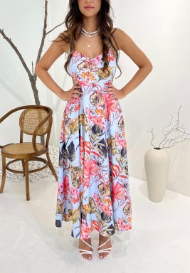 Flora Dress Blue 